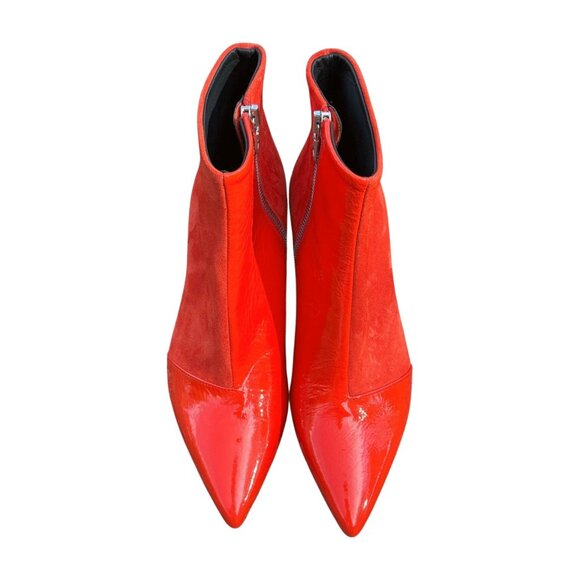 Rag & Bone Beha Boots – Orange Suede + Patent Leather – Size 36 – NWT ($525 Reta - Picture 2 of 9